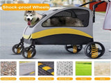 Large Dog Stroller Foldable Pet Pushchair with Doors V767-P-XL121-M-G1
