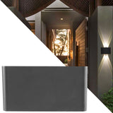 12W LED Wall Lamp Outdoor Waterproof Lamp Square Garden Lamp Aisle Balcony Lamp V1294-YM0901-ZM01751