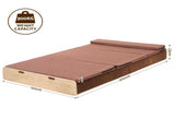 Artiss Folding Kraft Paper Bed Frame with Mattress and Pillow 300kg Capacity 200x120cm PAPER-BED-12023-BR-AB