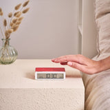 Lexon Flip Classic Reversible Alarm Clock PANTONE - 2035 Red V398-LD-LR157PT-R