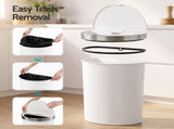 Devanti 50L Motion Sensor Bins Trash Can Kitchen Smart Rubbish Bin D-shape design White SB-50L-S48-WH