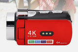 4K Video Camera Camcorder 64MP Vlogging Camera With 28X Digital Zoom for YouTube - Red Pro Version V1263-JX-6747-3