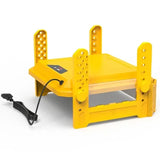 CARLA HOME Upgraded Chick Brooder Heating Plate - Adjustable Height - Yellow - Chicken Heater V178-36541
