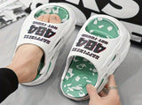 Men'S Slippers EVA Slippers Indoor Outdoor Slippers Beach Slippers Shower - Khaki - Size 38 V1106-935-04245-KHK-38