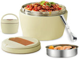 Food Thermocontainer, 1.2 L, thermo lunchbox with spoon, food thermos mug, warming container, used V1189-LC-RY-00550