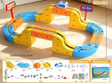 Magnetic Electric Train Set for Kids Ages 3-8, 168PCS Flexible Track Building Toy with Motorized V1107-819-78373-MLT3