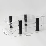 Desk File Letter Tray Layered Classified Documents Rack Acrylic Office Storage Rack Transparent 2 V1294-YM0626-3117220312913