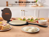 Tortilla Press, 250mm Tortilla and Roti Maker, Cast Iron Heavy Duty Tortilladora Press, Pre-Seasoned V952-SYSBBY10YCZTXI1RSV0