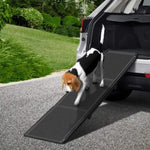 i.Pet Dog Ramp Pet Stairs Steps Car Travel SUV Ladder Foldable Portable Adjustable FDR-D-453B-BK