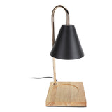 Candle Warmer Lamp Dimmable Decorative Electric Candle Warmer Lamp with Oak Base for Bedroom Living V1294-YM0901-3119240050214