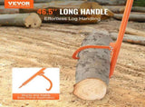 Log Peavey, 46.5 in, Metal Handle Log Lifter, Heavy Duty Log Roller with Max 19 in Opening, V952-YMQJDJTLOGPEK16G3V0