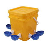 Automatic Chicken Waterer Cup with 12L Handheld Barrel Poultry Drinking Equipemnt for Goose Duck V1294-YM0706-3111230182713
