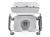Bedside Commode Chair, 227 kg Capacity, 4-in-1 Portable Toilet and Raised Toilet with Padded V952-WLKBSLRZD500Y4MTK001V0