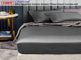 Ramesses 1500TC Elite Egyptian Cotton Sateen Fitted Sheet Combo Set Charcoal King Single V442-KIT-FITTEDSS-1500TCEGYPTIANC-CHARCOAL-KS