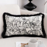 SOGA 2X 35cm Elegant Decorative Luxury Victorian Rose French Embroidery Throw Pillow FRENCHCUSHION224X2