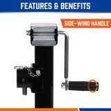 Trailer Caravan Canopy Jack Stand 2267kg 5000lbs Heavy Duty Solid Weld Bracket V465-86091