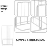 White Reusable Iron Mesh Fridge Divider for Organizing Cage Storage and Kitchen Shelves V1370-AZ4-20835