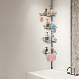 42" to 114" High Shower Corner Caddy Tension Pole Rust-Proof Tension Pole V952-SCTPBXGFXHDSPVSM7V0