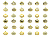 36PCS Xmas Balls Ornaments 2.4 Inch Plastic Shiny Matte Xmas Tree Hanging Balls for Holiday Birthday V1294-YM0901-3115240062511