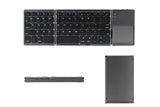 Foldable Bluetooth Keyboard with Touchpad Full-Size Travel Keyboards for Windows iOS Android-USB-B V1263-JX-7605