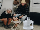 3L Large Capacity Water Bottle,Clear Portable Jug with Handle and Screw Cap,Leakproof Reusable V1369-AZ3-W-14636