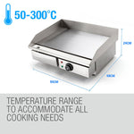 THERMOMATE Electric Griddle Grill BBQ Hot Plate Commercial Stainless Steel V219-COKCAPTHMAG03