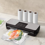 Devanti Food Vacuum Sealer Machine Auto Seal Cutter 5 Modes Storage Bags 4 Rolls FVS-30-BAG-15X2