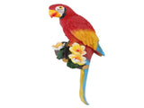 Parrot Sculpture Resin Bird Figurine Half Face Hanging Sculpture for Wall Tree Living Room Balcony V1294-YM0901-3111250017111
