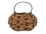 Outdoor Solar Lantern LED Waterproof Hollowed Rattan Ball Solar Hanging Light with Handle for V1294-YM0710-3119230151211
