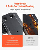 VEVOR Compound Angle Platform Brackets Fit 3.5x3.5 In/88.9x88.9 mm Lumber 4 Pcs V952-GJPTZJ44YC4PGZEWL001V0