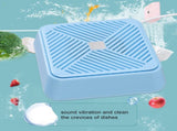 Portable Sink Dishwasher, Waterproof Sound Vibration Washing Tool for Traveling Camping Home Use It V1192-AZ-W-12090