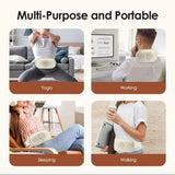 Smart Heating Abdominal Massager with Red Light & Moxa Therapy, 3 Intensity Levels, Forward/Reverse V1385-FBAMY-WU-908-003