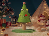 Christmas Tree Cat Scratching Post with Natural Sisal Rope, Durable Large Cat Scratcher with Plush V1341-ZY-EX27HZU9-M