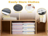 6Pcs Clear Zippered Storage Bag PVC Versatile Clothing Bag Foldable Sweater Blanket V1366-AZ2-W-14915