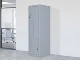 Grey Two-Door L-shaped Office Gym Shed Storage Lockers V63-835121