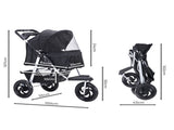 PaWz Pet Stroller Pram Dog Carrier Trailer ST1007-BK