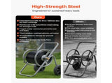 Water Hose Reel Cart, 6096/9144 cm High-Pressure Garden Hose Cart, Hoses Reel Carts with Two Wheels, V952-SGJPC2JLTG20Y0269001V0