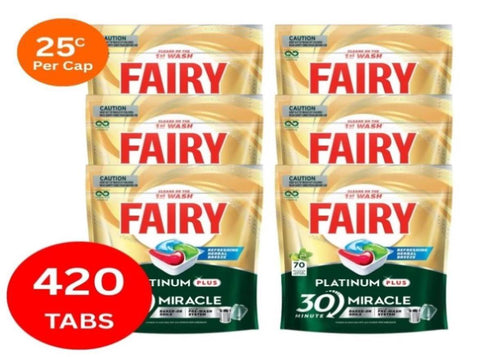 Fairy Platinum Plus x 420 Herbal Breeze Dishwasher Tablets FAIRY-8078730X6_NZ