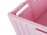 Folding Shopping Trolley Cart Portable Pink STP1001-65L-PK