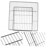 2-Pack Black Metal Wire Pet Fence Doors for Cats and Dogs, Easy to Install and V1366-AZ2-W-20302