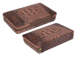 Cigar Humidor Case Cigarettes Portable Leather Humidifier Travel Cigar Box with Zipper for 4pcs V1294-YM3117220227311-0421