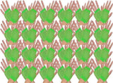 24 Pair Fishnet Gloves Fingerless Wrist Length 70s 80s Costume Party Fluro Green V563-24PCS-18510-FLUROGREEN