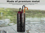 Iron Gold Round Umbrella Stand for Home Use Freestanding Umbrella Storage Rack 1 Pack V1366-AZ2-W-14476