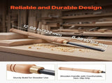 Wood Lathe Turning Tool Set, 4PCS, Lathe Roughing Finishing and Detailing Hollow Tool with Wooden V952-MBMGCDYTSYDPUN4IX001V0