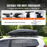 VEVOR Rooftop Cargo Carrier 220 L Luggage Storage Box ABS for SUVs Cars V952-CDXLXHS8LFYCRA5XPV0