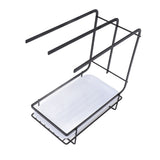 Sponge Holder with Drain Pan Quick Drying Hollow Bottom Rustproof Dishcloth Drying Rack for Kitchen V1294-YM0703-3118230115111