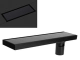30cm Floor Drain 304 Stainless Steel Matte Black Linear Floor Concealed Drainer with Removable Cover V1294-YM0718-3112210006111