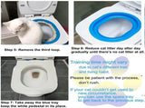 Cat Toilet Training Kit, Universal Reusable Cat Toilet Trainer, Cat Toilet Training System, Train V1192-AZ-W-12063