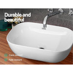 Cefito Bathroom Basin Ceramic Vanity Sink Hand Wash Bowl 46x33cm CB-074-WH