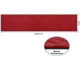 Marlow Extra Large Floor Rug Non Slip 90cm x 305cm Red FR2046-TR-WI